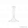 Base in plastica PS trasparente per bicchieri flute/calici/coppe, confezione da 20 pezzi