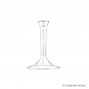 Base in plastica PS trasparente per bicchieri flute/calici/coppe, confezione da 20 pezzi