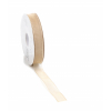 Rotolo nastro organza panna, lunghezza 50 metri