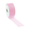 Rotolo nastro organza rosa, lunghezza 50 metri