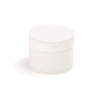 Scatola base rotonda in cotone diametro 4.5cm, altezza 5cm, confezione da 6 pezzi