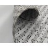 Carta da regalo avorio, fantasia note musicali, formato 70x100 cm, confezione da 25 fogli