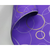 Carta da regalo viola in fogli, fantasia "Ring", formato 70x100 cm, confezione da 25 fogli