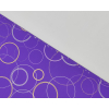 Carta da regalo viola in fogli, fantasia "Ring", formato 70x100 cm, confezione da 25 fogli