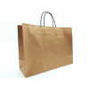 Shopper perlato rame con maniglia ritorta ricoperta in cotone
