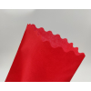 Sacchetto tessuto non tessuto rosso, bordo smerlato, confezione da 25 pezzi
