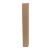 Scatola salame in cartone avana liscio, formato 8x8 cm, lunghezza 60 cm