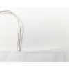 Shopper kraft bianco fondo largo, con maniglia ritorta, 35+22x32cm, confezione da 15 pezzi