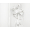 Fiocco con tulle e tirante bianco mm 50 diametro cm 18, confezione da 15 pezzi