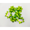 Coccarda adesiva lux, colore verde acido metallizzato, altezza 19mm confezione da 100 pezzi
