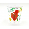 Bicchiere plastica 300cc fantasia tulipani confezione da 10 pezzi