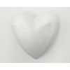 Cuore in polistirolo espanso, altezza 11 cm