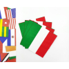 Set tovagliette stampa bandiere nazioni, 35x50cm, più 4 tovaglioli stampa bandiera Italia 33x33cm, confezione da 4 pezzi