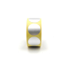 Etichette adesive tonde argento, diametro 25 mm, rotolo da 300 pezzi