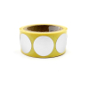 Etichette adesive tonde argento, diametro 25 mm, rotolo da 300 pezzi