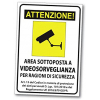 Cartello Videosorveglianza, in PVC rigido, 20x30cm