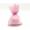 Sacchetto tessuto non tessuto rosa, bordo smerlato, confezione da 25 pezzi