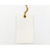 Etichetta tag rettangolare in cartoncino con filo cordoncino intrecciato, 4.5x8cm, confezione da 48 pezzi