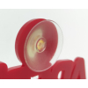 Scritta "Chiuso" rossa, in acrilico sagomato, formato 55x15 mm