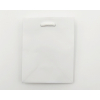 Shopper bianco carta plastificata opaca, maniglia in cotone