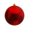 Sfera infrangibile lucida rosso, diametro 20 cm