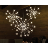 Stella argento con led, diametro 100 cm