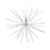 Stella argento con led, diametro 100 cm