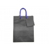 Shopper in carta sealing blu, formato 11.4x14.6 cm, maniglia in cotone