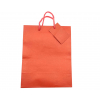 Shopper in carta sealing rosso, formato 18x22.7 cm, maniglia in cotone