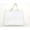 Shopper bianco "Elegant natural chic"  con maniglia in fettuccia cotone