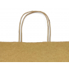 Shopper kraft avana con fondo largo quadrato e maniglia ritorta