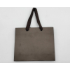 Shopper cacao "Elegant natural chic"  con maniglia in fettuccia cotone