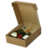 Scatola cantinetta porta bottiglie in cartone onda avana, vari formati
