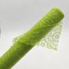 Rotolo runner in organza floccato con fantasia Flowers