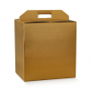 Scatola per confezioni regalo skin oro con maniglia, 25x33x35 cm, cartone da 30 pezzi