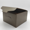 Scatola "Segreto" automontante base quadrata in cartone marrone scuro, cartone da 20 pezzi, vari formati