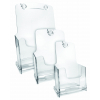 Portadepliant in PVC trasparente con tasca singola