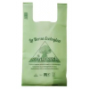 Shopper biodegradabile in mater-bi verde, formato 30+20x60cm, gr.13, cartone da 500 pezzi