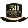 Photo booth cappello a cilindro decoro 30-40-50 anni, confezione da 4 pezzi