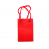 Shopper rosso in carta plastificata opaca, maniglia in cotone