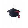 Candelina cappello Laurea, altezza 8cm.