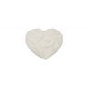 Cuore in gesso con decoro, diametro 2.5 cm, confezione da 12 pezzi