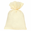 Sacchetto velo di cotone Delicate con tirante nastro raso, 9x12cm confezione da 10 pezzi