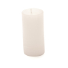 Candela moccolo Rustico in cera bianca, diametro 8 cm, altezza 20 cm