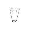 Vaso smerlato in vetro trasparente, diametro 21 cm, altezza 28 cm