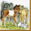 Tovagliolo in carta 3 veli stampa Pony, 33x33 cm, confezione da 20 pezzi