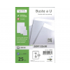 Busta a U soft formato 22x30, liscia alto spessore, confezione da 25 pezzi