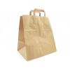 Shopper kraft avana fondo largo con maniglia piatta