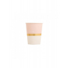 Bicchiere cartoncino fantasia Baby chic rosa, confezione da 8 pezzi