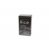 Barattolo in latta nera fantasia Rice, 12x8 cm, altezza 19 cm